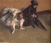 Edgar Degas Waiting Spain oil painting artist